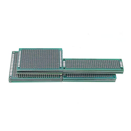 LKK-KK Componentes de PC, 20st 5x7 4x6 3x7 2x8cm Dubbelsidig Prototyp placa de circuito impreso PCB de bricolaje universal Protobard PCB Kit