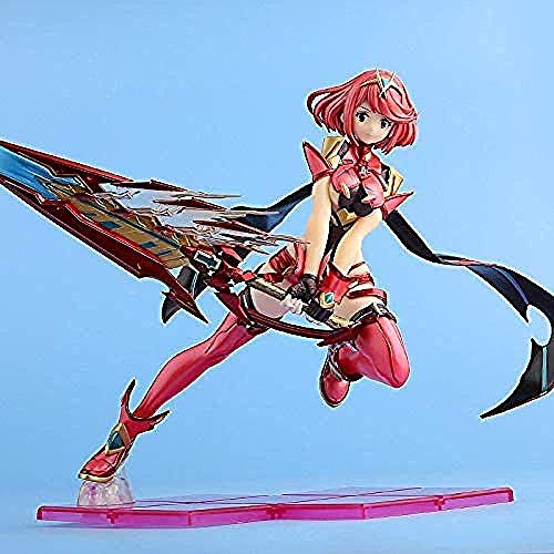 lkw-love 2019 New Homura Hikari Xenoblade 2 Chronicles Game Destiny en Pyra Combat 1 Scale Anime Figurines Juguetes Regalos BANPRESTO Black-Red-Black-Roja