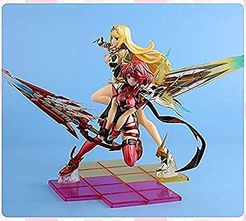 lkw-love 2019 New Homura Hikari Xenoblade 2 Chronicles Game Destiny en Pyra Combat 1 Scale Anime Figurines Juguetes Regalos BANPRESTO Black-Red-Black-Roja