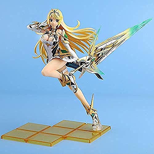 lkw-love 2019 New Homura Hikari Xenoblade 2 Chronicles Game Destiny on Pyra Fights 1 Scale Anime Figuras de acción Juguetes Regalos BANPRESTO Black @ Red-Red-Amarillo