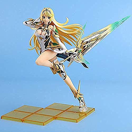 lkw-love 2019 New Homura Hikari Xenoblade 2 Chronicles Game Destiny on Pyra Fights 1 Scale Anime Figuras de acción Juguetes Regalos BANPRESTO Black @ Red-Red-Amarillo