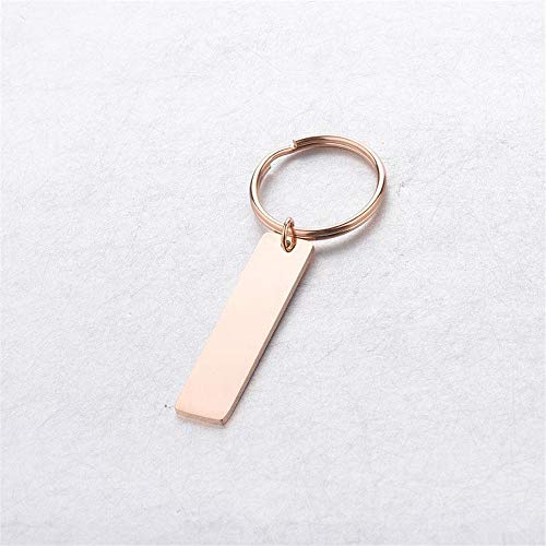 Llavero personalizado con código de Spotify de acero inoxidable para mujer - llavero y anillo personalizado con código de Spotify grabado con láser en oro rosa