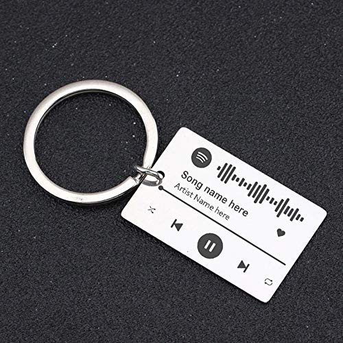 Llaveros Spotify Personalizados Metacrilato Para Mujer Llavero Con Código De Spotify De Música Escaneable Llavero Canción Cantante Nombres Grabado Acero Inoxidable Regalo Para Parejas Amigos Regalos