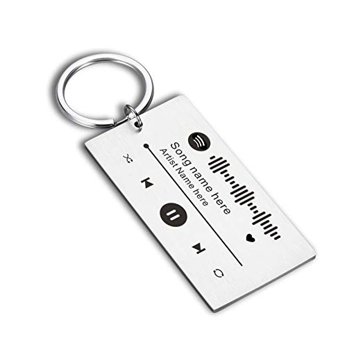 Llaveros Spotify Personalizados Metacrilato Para Mujer Llavero Con Código De Spotify De Música Escaneable Llavero Canción Cantante Nombres Grabado Acero Inoxidable Regalo Para Parejas Amigos Regalos
