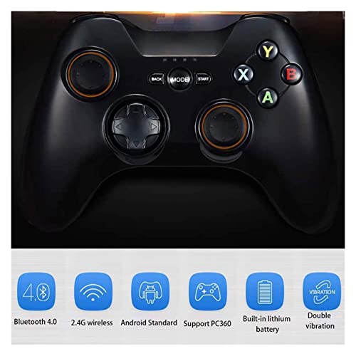 LLM Controlador De Juego Gamepad Inalámbrico 2.4GHz Bluetooth 5.0 Para iOS/Android/PC/PS3 - Negro