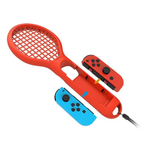 lmoikesz Raqueta de Tenis del Sensor de Cuerpo de Games Accesorios para Tenis 2 unids Izquierda y Derecha para Nintend Switch NS para Mario Tennis Ace Games