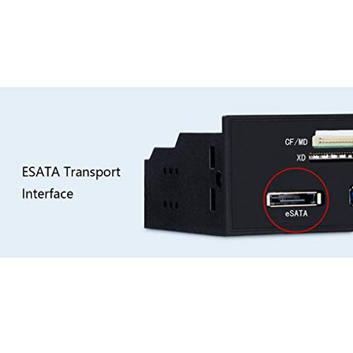 lmoikesz Tarjeta de computadora Reader U-Disk Lector MULTIFUNCIÓN Tarjeta de Ordenador Delante PC Interno Panel Frontal SD MS XD Card USB 3.0 Tipo-C