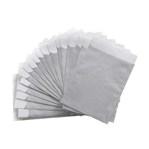 Logbuch-Verlag 25 pequeñas bolsas de papel 9,5 x 14 cm en color gris - empaquetar regalos Give-Aways - embalaje