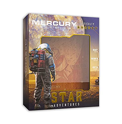 Logica Juegos Art. Mercurio - Rompecabezas de Madera - Cofre Secreto - Dificultad 4/6 Extremo - Serie Star Adventures