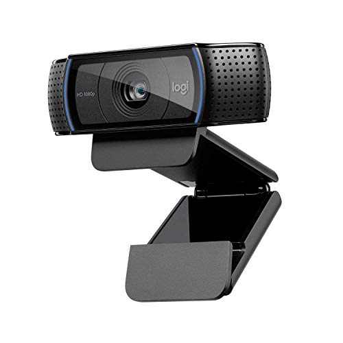 Logitech cámara web HD Pro C920, 1080p pantalla ancha vídeo llamada y Recording- (Reacondicionado Certificado)