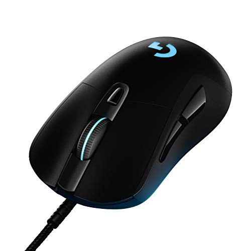 Logitech G403 LIGHTSPEED Ratón Gaming Cableado, Captor HERO 16K, 25,600 DPI, Pesos Ajustables, 6 Botones Programables, Memoría Integrada, Compatible con PC/Mac - Negro