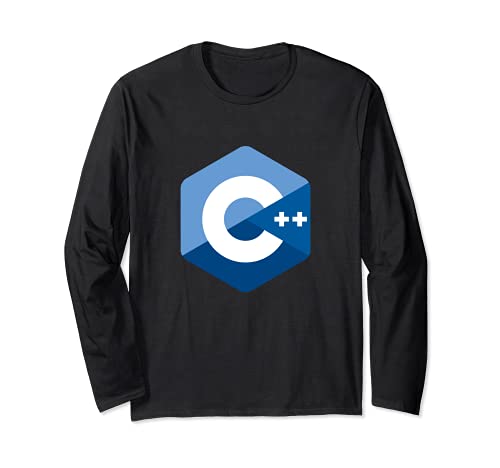 Logotipo de los programadores C ++ - C Plus Plus Software Engineer Coder Manga Larga
