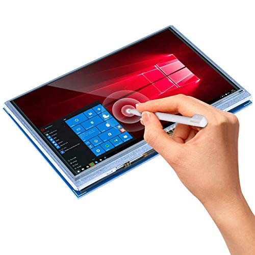 Longruner para Raspberry Pi 4 Pantalla táctil de Touch Screen HDMI LCD TFT de 800x480 5 Pulgadas para Raspberry Pi 3 2 Modelo B RPi 1 B B + A A + con tarjeta SD en el panel táctil y lápiz táctil SC5A