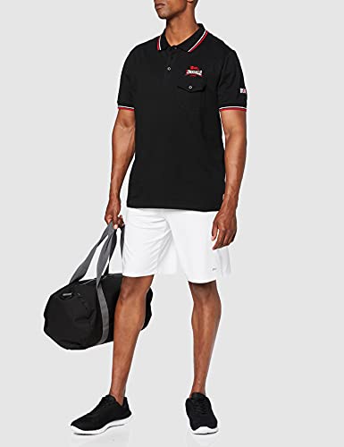 Lonsdale Amateur Polo, Negro (Schwarz), XXL para Hombre