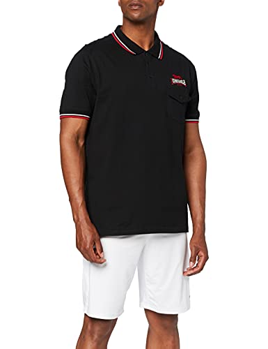 Lonsdale Amateur Polo, Negro (Schwarz), XXL para Hombre
