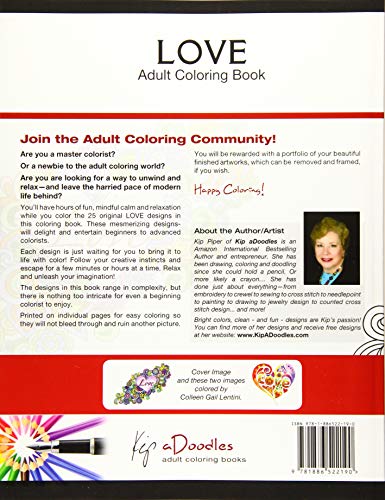 Love - Volume 1 - Adult Coloring Book: Creative Stress Relieving Patterns Coloring Book