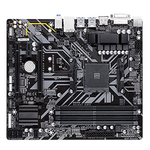 LQIAN Fit For Gigabyte GA-B450M-DS3H Original Nueva Placa Base AMD Socket AM4 DDR4 USB3.0 SATA3.0 VGA + DVI + HDMIPlaca Base de computadora