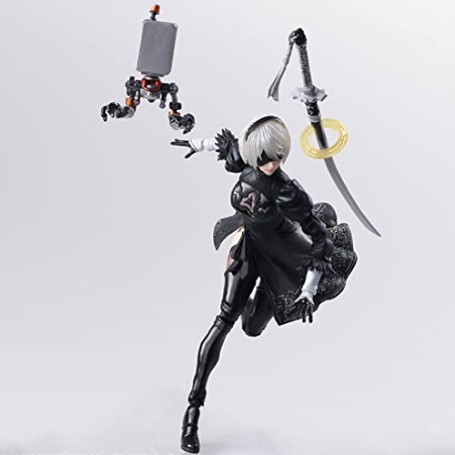 Lrbshf Nier: Automata 2B Anime Girl Figura, PVC Anime Girl Modelo, Acción Imagen Figuritas Dibujos Animados Juguetes (15cm)