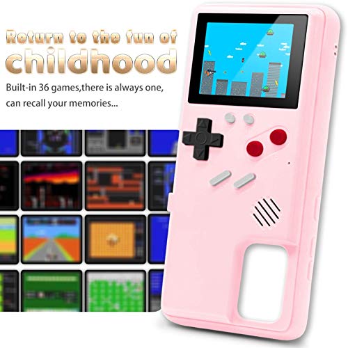 LucBuy Funda para Juegos para Galaxy, Cool Display a Todo Color,Estuche Protector Retro con 36 Fun Game,Estuche para Teléfono de Videojuegos para Galaxy Note10/20/S10/20/Plus/Ultra