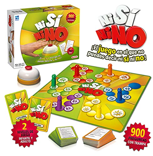 Ludilo-678401 Ni si ni no (lúdico) juego de mesa para niños, multicolor, 32.5 x 25.7 x 6.1 (Lúdilo 678401)