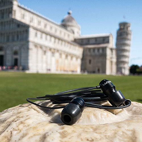 LUDOS Clamor Auriculares con Cable, Cascos Espuma de Memoria, Cable Reforzado, Graves, Earphones para Mi, Xiaomi, iPhone, Samsung, Huawei, Ordenador, Portátil, PC