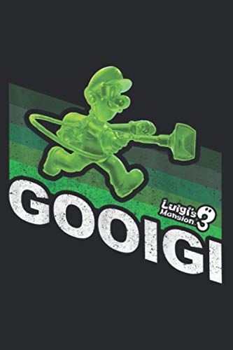 Luigi S Mansion 3 Gooigi Retro Line: Notebook Planner -6x9 inch Daily Planner Journal, To Do List Notebook, Daily Organizer, 114 Pages