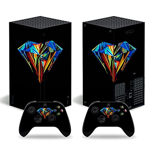 LUONE para Xbox Series X Whole Body Protective Vinyl Skin Skin Etiqueta de calcomanía para Microsoft Xbox Series X Console & 2 Controlers,4140