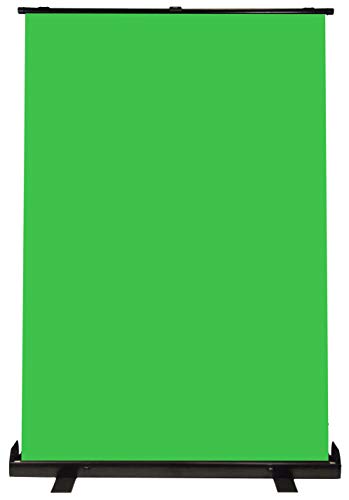 LUXBURG Green Screen - Pantalla de 150 x 200 cm, portátil, portátil, para Fotos, vídeo, Juegos en Vivo, Virtual, Estudio con Soporte