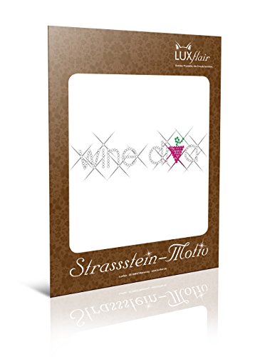 Luxflair &apos diamantes diseño Wine Diva, XXL brillantes diseño aprox. 20,8 x 4 cm Grande con instrucciones