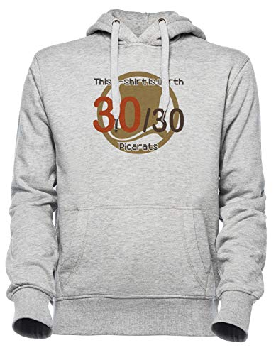 Luxogo Un Fácil Rompecabezas Unisexo Gris Sudadera con Capucha Hombre Mujer Unisex Grey Jumper Men's Women's