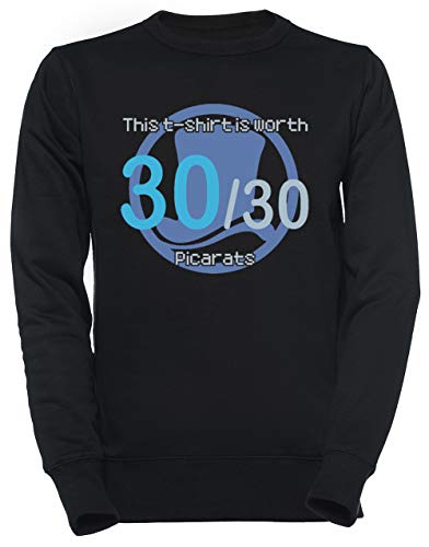 Luxogo Un Fácil Rompecabezas Unisexo Negro Sudadera Hombre Mujer Unisex Black Jumper Men's Women's