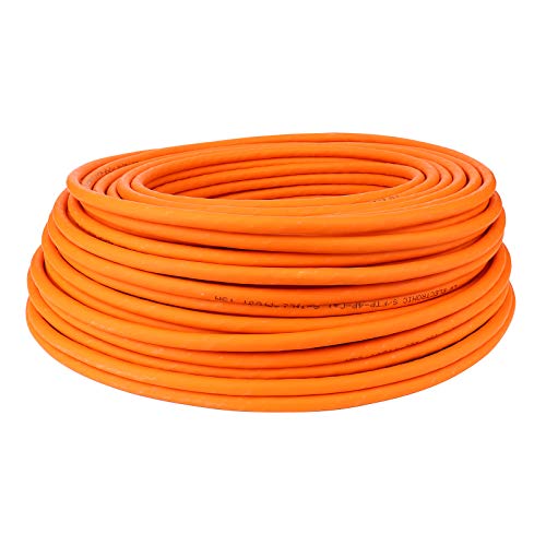 LW Electronic 25GBase-T / 40GBase-T Cat8.1 2000 MHz PIMF LSZH AWG23 Cable de red Gigabit apantallado totalmente blindado S/FTP cable de datos LAN cable de instalación blindado naranja 50m