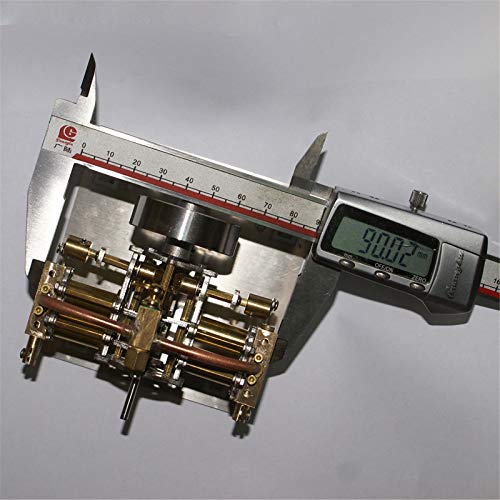 Lwieui Modelo de Motor Stirling 90 x 90 x 45mm Mini Mini Steam Modelo de Motor sin Caldera para la Nave Modelo para la Escuela de Oficina (Color : Gold, Size : One Size)