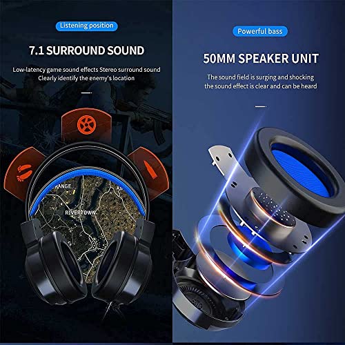 LXZ Auriculares para juegos, 7.1 Surround Sound Stereo Headset con ruido de micrófono para PS4, PC, móvil y portátil (color blanco) (rosa)