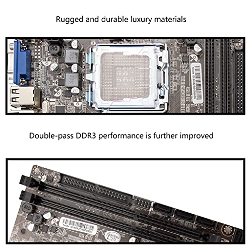 LYWYOUDDKH Placa Base de computadora G41 Integrado de Doble Canal M-ATX DDR3x2 8G USB 2.0 SATA2.0 LGA 775 para CPU de la Serie Intel / 771