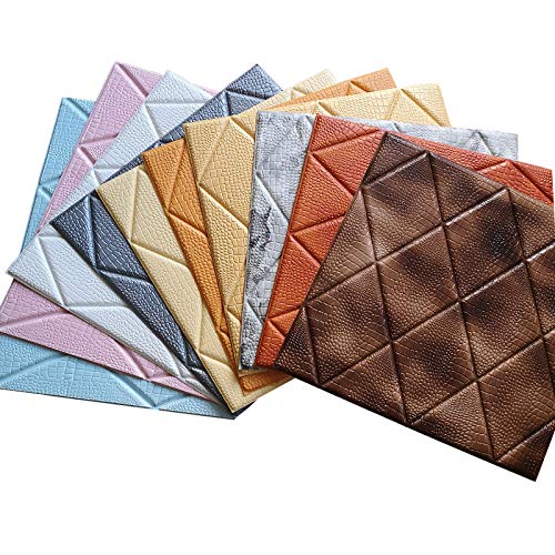 LZYMLG Papel Pintado Autoadhesivo 3d Europeo Decoración Del Hogar Dormitorio De Los Niños Sala De Estar Pared Pegatinas Anticolisión Naranja A