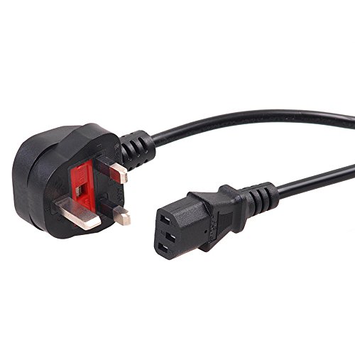 Maclean MCTV IEC Kettle Lead Power Cord Cable PC Mains Connector 1 m, 1.5 m, 3 m, 5 m Eco-Fused (1 m)