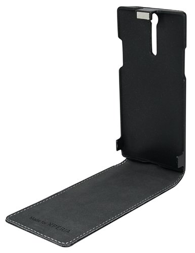 Made for Xperia SMA5118B - Funda de cuero para móvil Sony Xperia S, negro