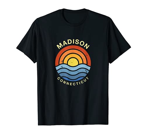 Madison Connecticut Madison CT Verano Ciudades de Estados Unidos Tropical Camiseta