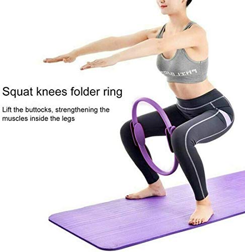Magic Fitness Circle, equipo de resistencia al ejercicio, anillo de yoga Pilates de doble asa, anillo de entrenamiento de resistencia para tonificar y esculpir los muslos internos y externos