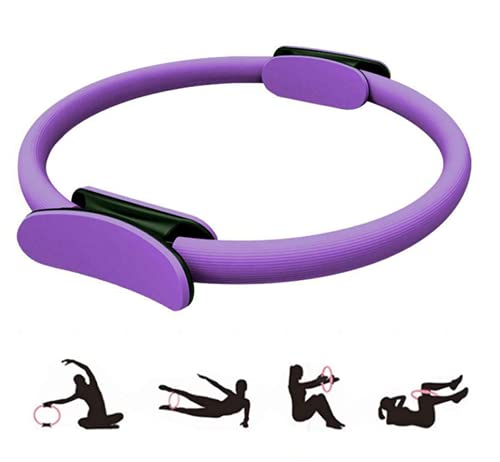Magic Fitness Circle, equipo de resistencia al ejercicio, anillo de yoga Pilates de doble asa, anillo de entrenamiento de resistencia para tonificar y esculpir los muslos internos y externos