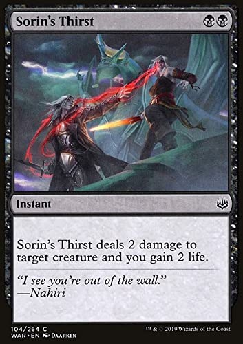 Magic: the Gathering - Sorin's Thirst - Sete di Sorin - War of The Spark