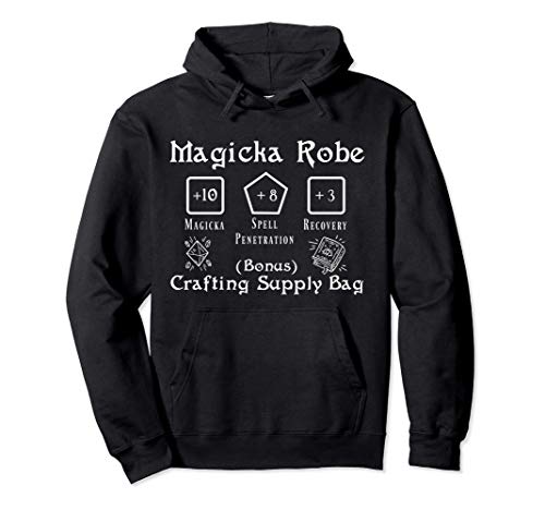 Magicka Robe RPG. Retro Role-Playing, Table, MMO Online Game Sudadera con Capucha
