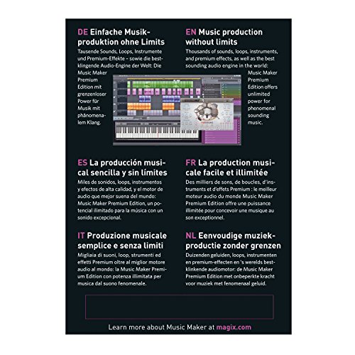 MAGIX Music Maker 2019 | Premium | PC | Codice d'attivazione per PC via email