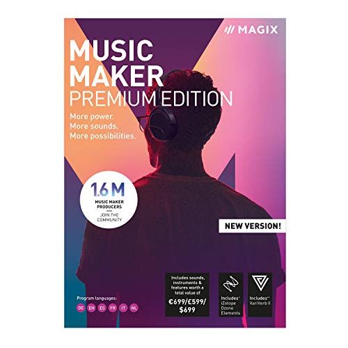 MAGIX Music Maker 2019 | Premium | PC | Codice d'attivazione per PC via email