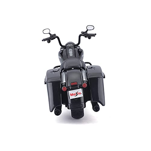 Maisto Harley-Davidson Road King Special - Modelo de Moto 1:12, Horquilla giratoria, Caballete Lateral móvil, 20 cm, Color Negro (532336)