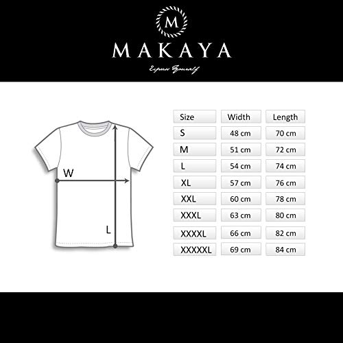 MAKAYA Cafe Racer - Camisetas de Motos Clasicas Hombre - Gris L