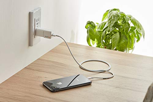 MAKTAR Qubii Pro - Disco de copia de seguridad para iPhone y iPad, con certificado MFi, almacenamiento externo con aplicación organizador de archivos (tarjeta microSD no incluida), color blanco