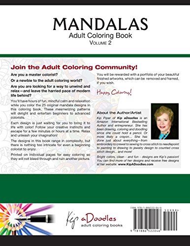 Mandalas : Adult Coloring Book : Volume 2