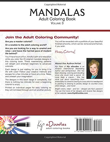 Mandalas : Adult Coloring Book : Volume 3